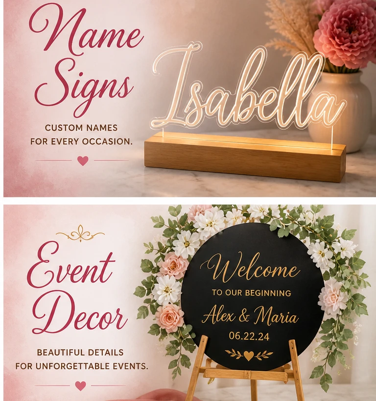 Custom name signs