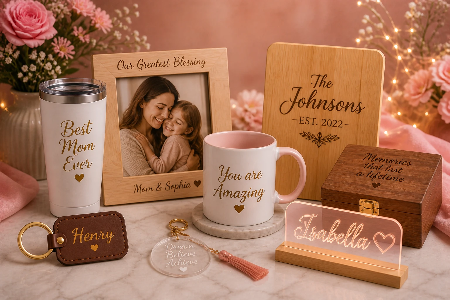 Personalized gifts and keepsakes